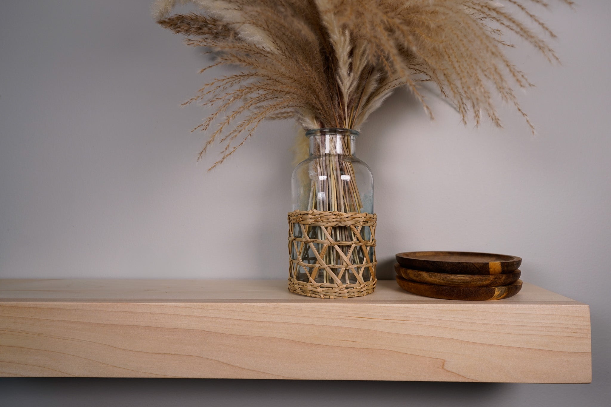 3" Thick Maple Floating Shelf