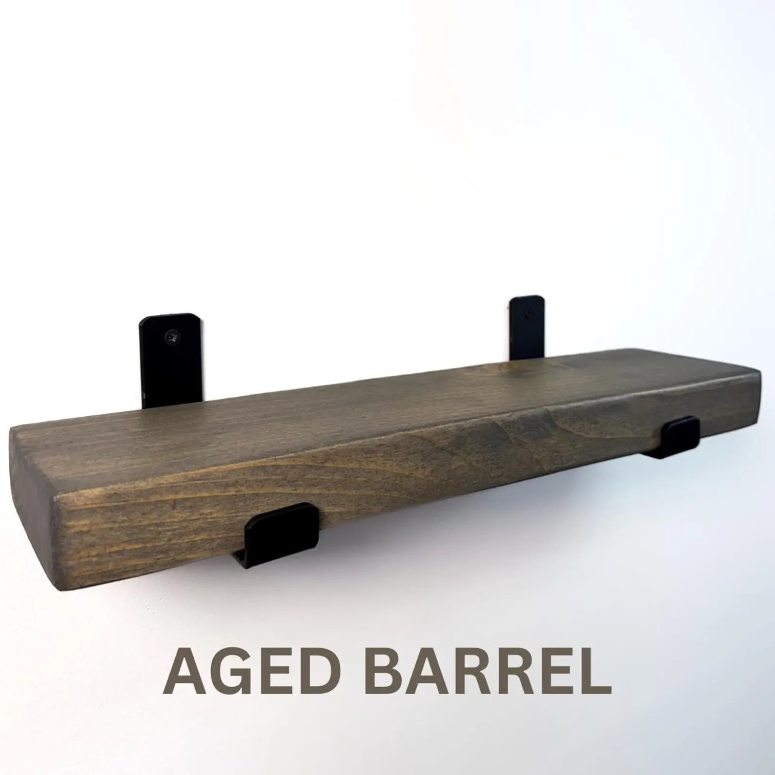 Rustic shelves with brackets