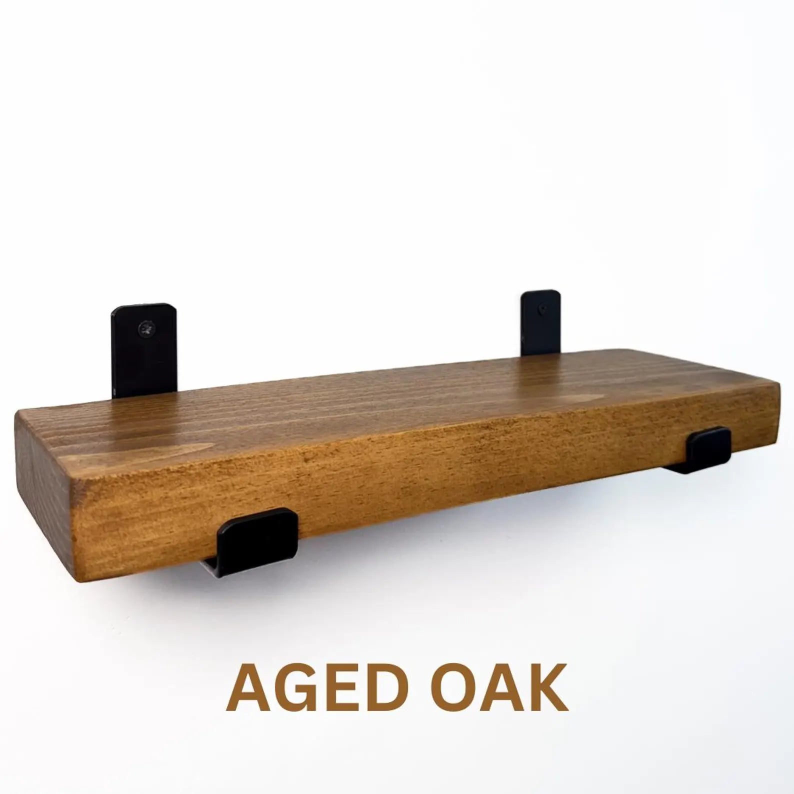 Rustic shelves with brackets