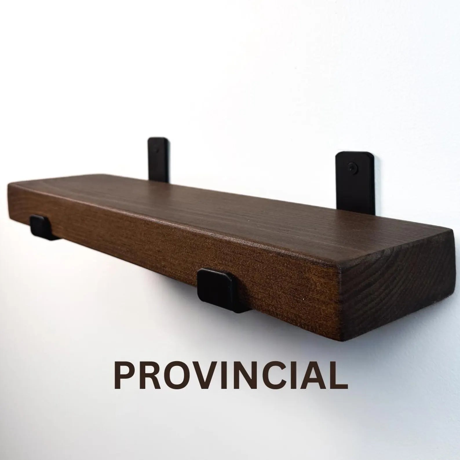 Rustic shelves with brackets