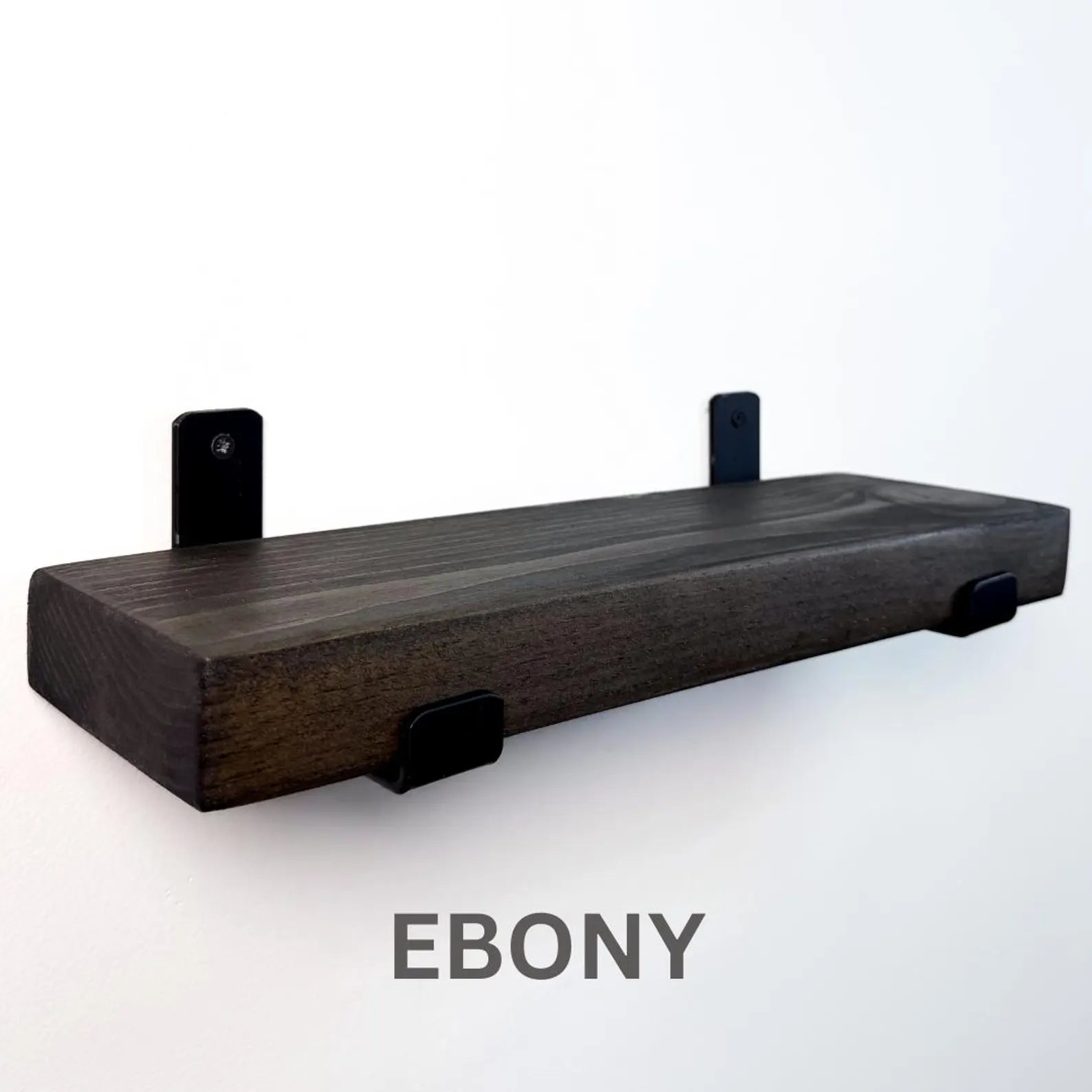 Rustic shelves with brackets