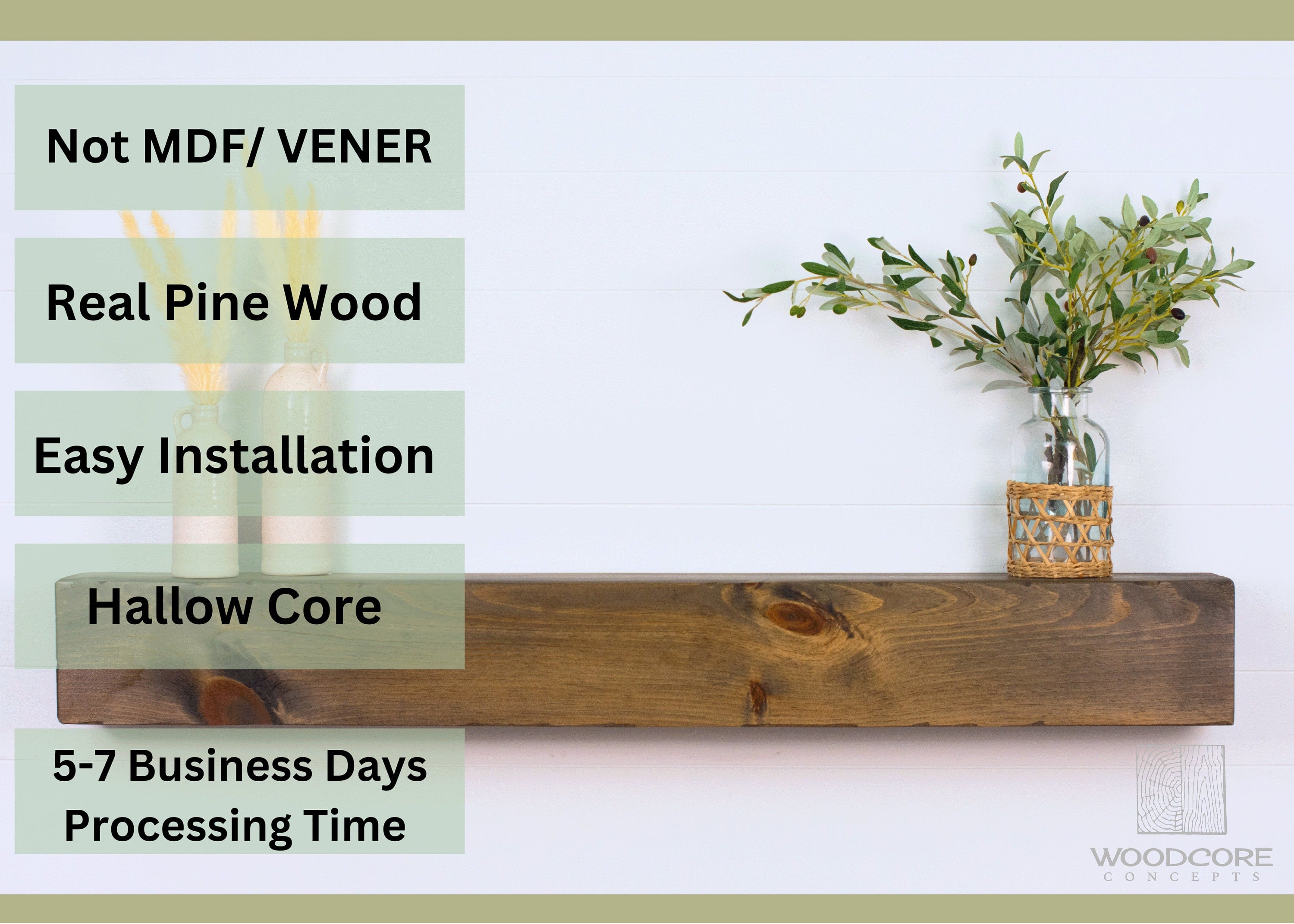 Rustic Fireplace Mantel