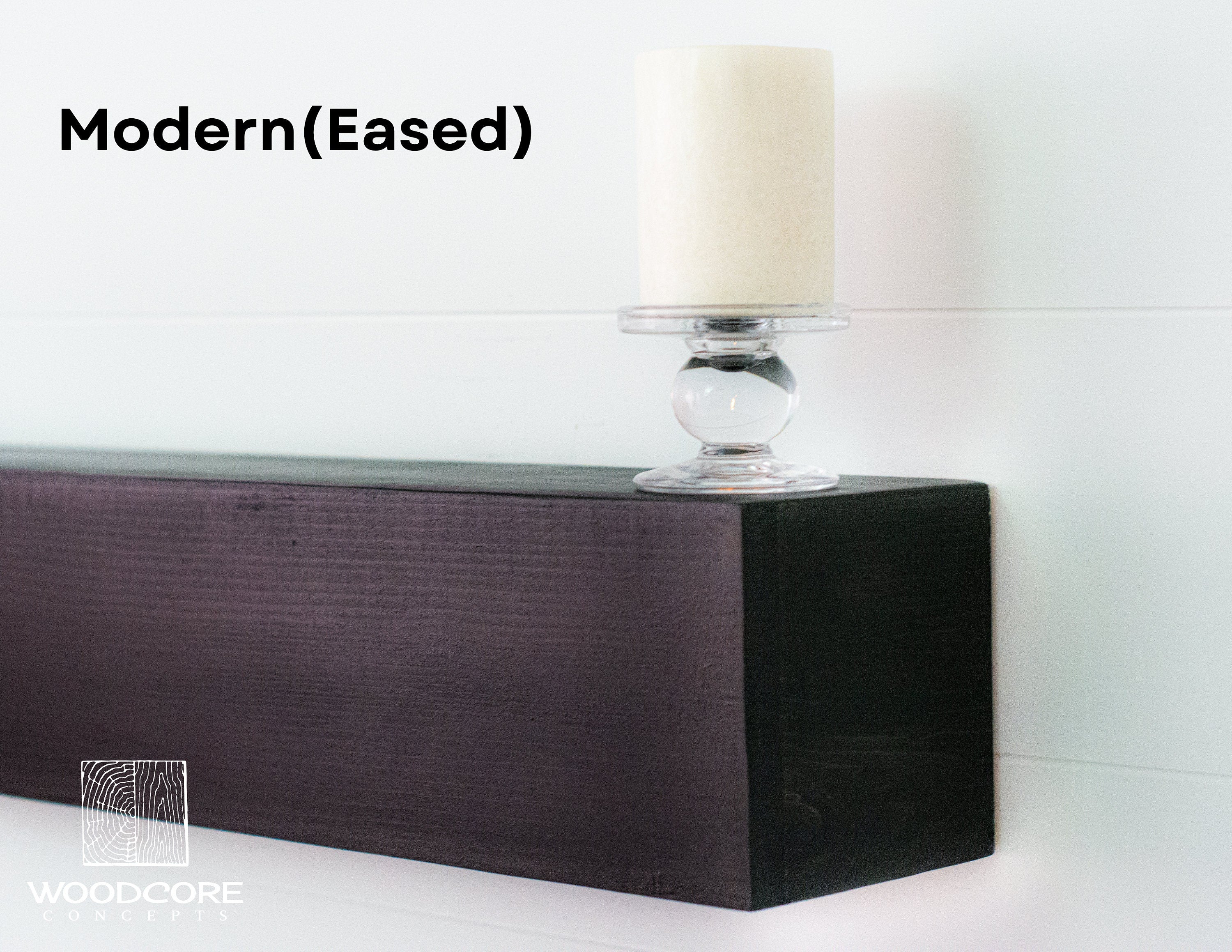 Black Fireplace Mantel