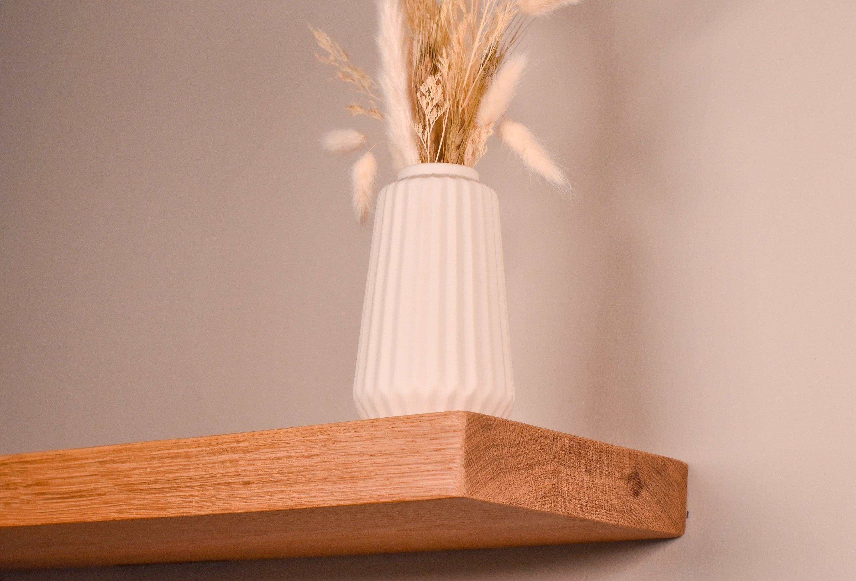 White Oak Floating Shelves