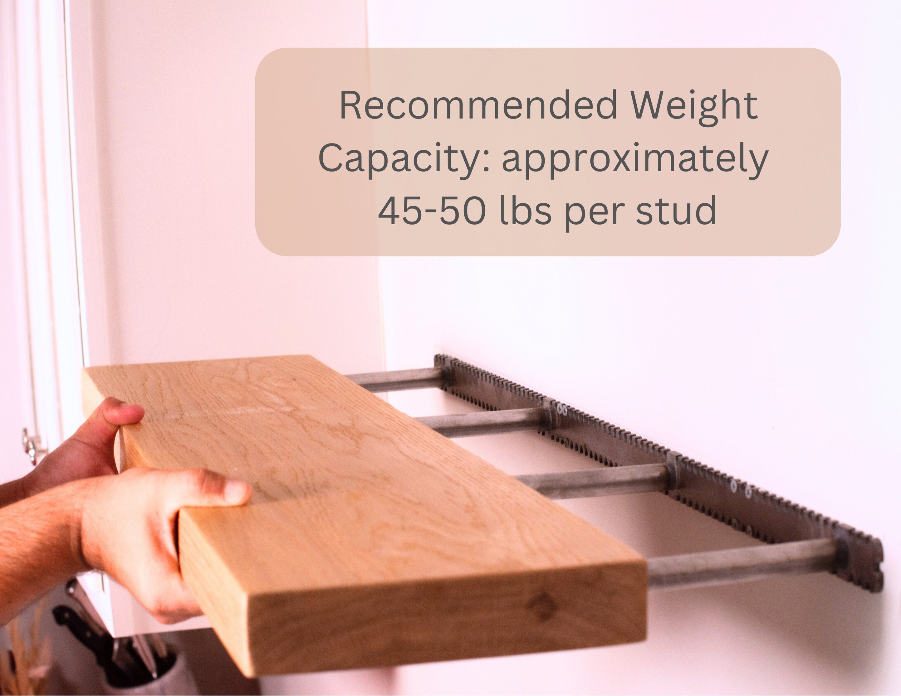 White Oak Floating Shelves