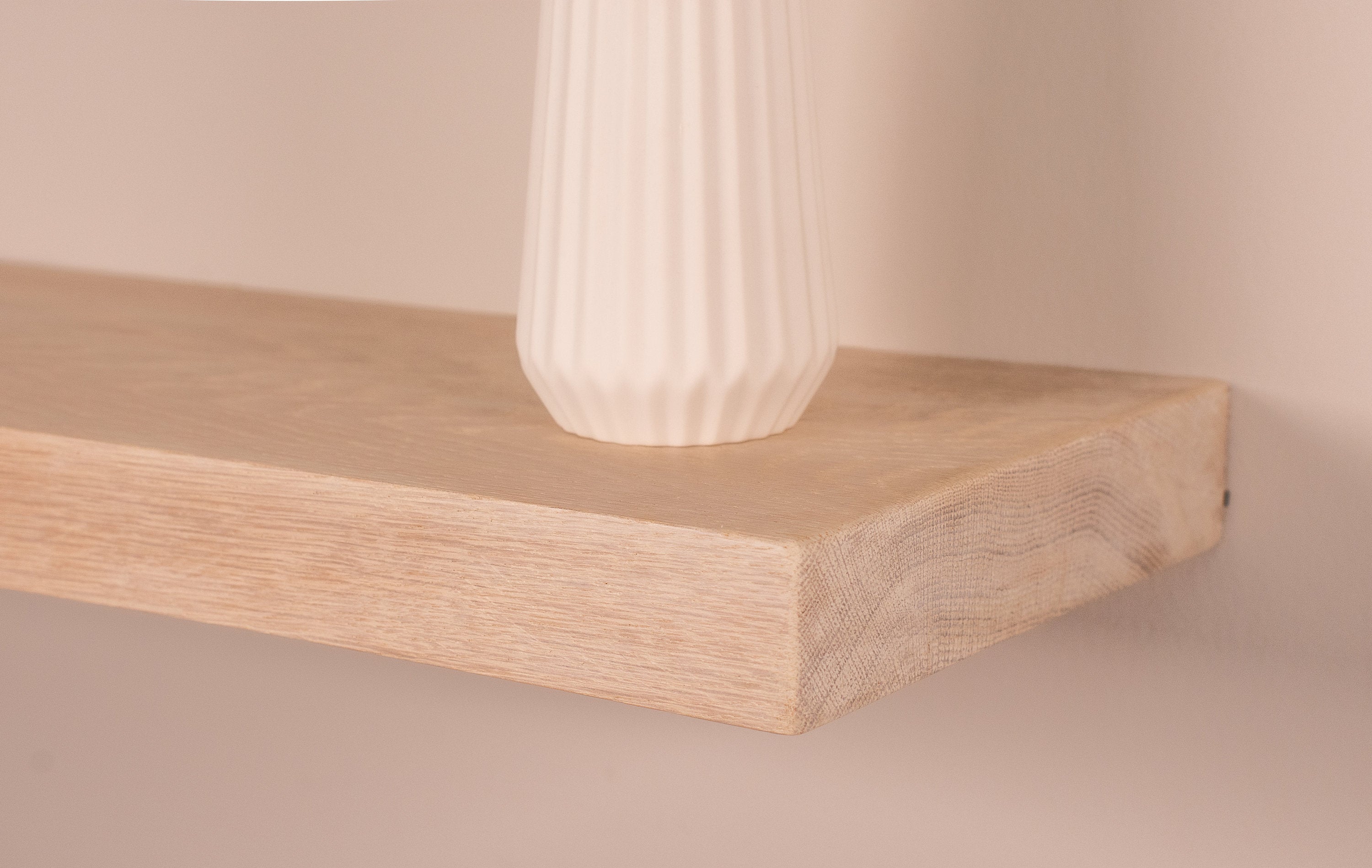 White Oak Floating Shelves