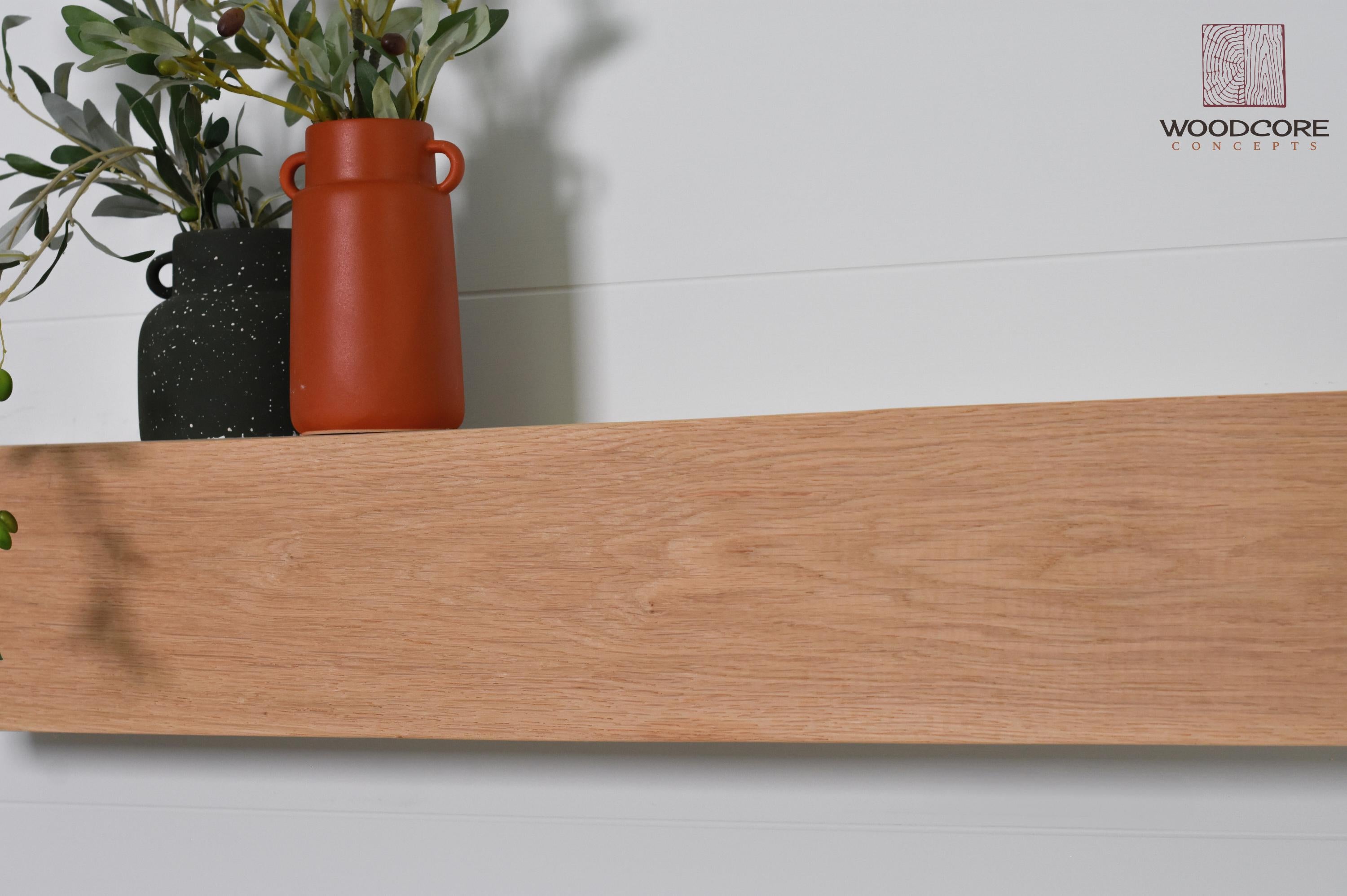 White Oak Fireplace Mantel