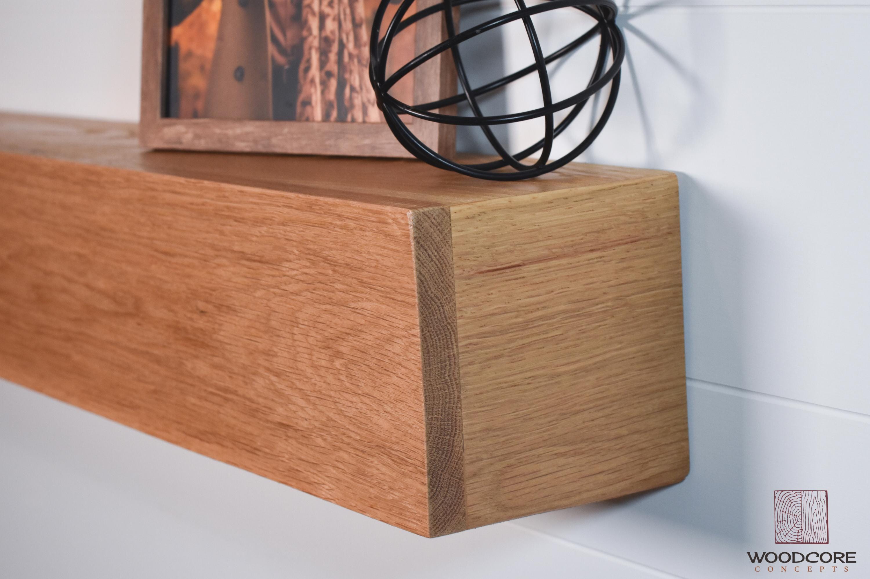 White Oak Fireplace Mantel