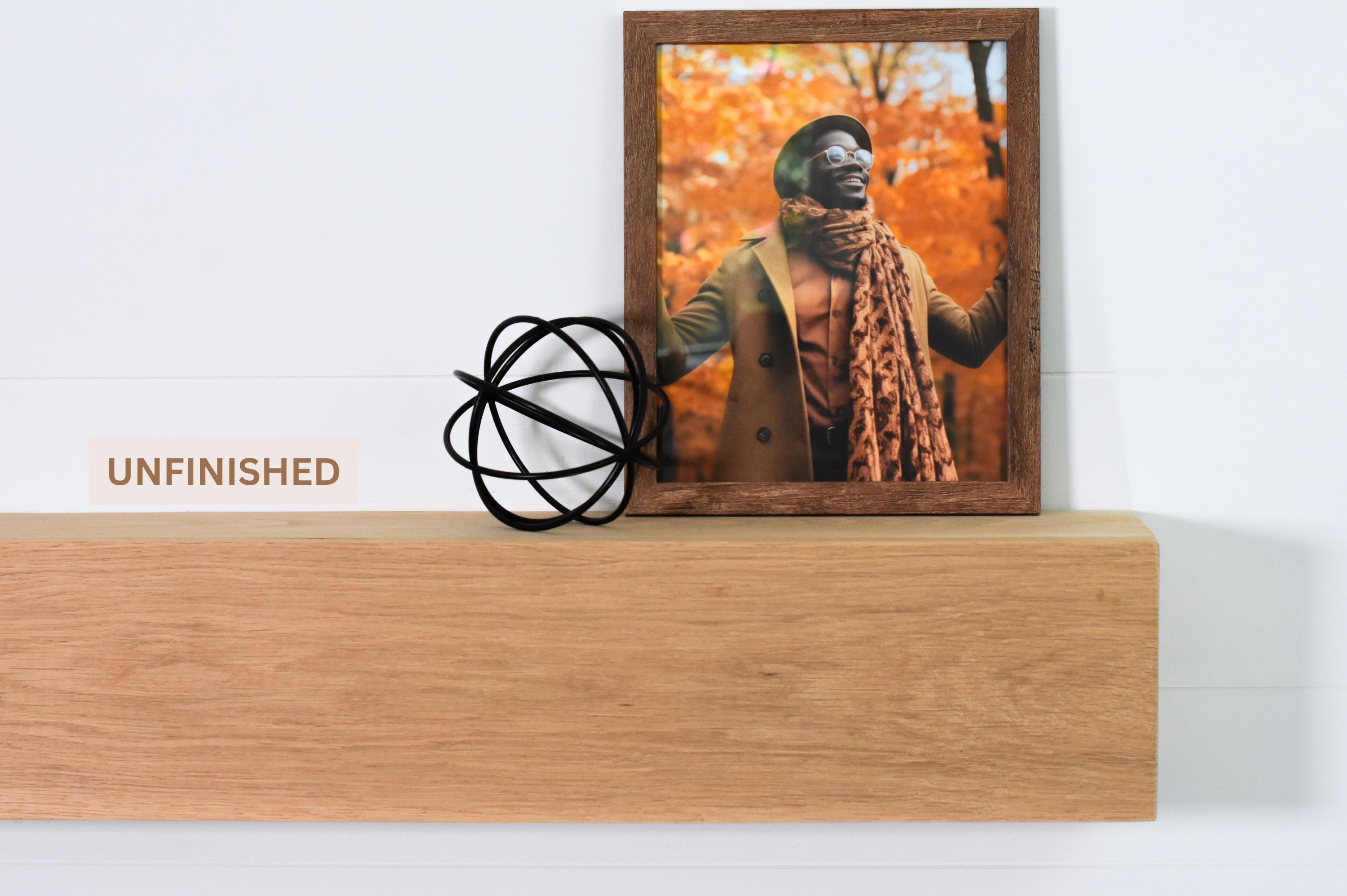 White Oak Fireplace Mantel