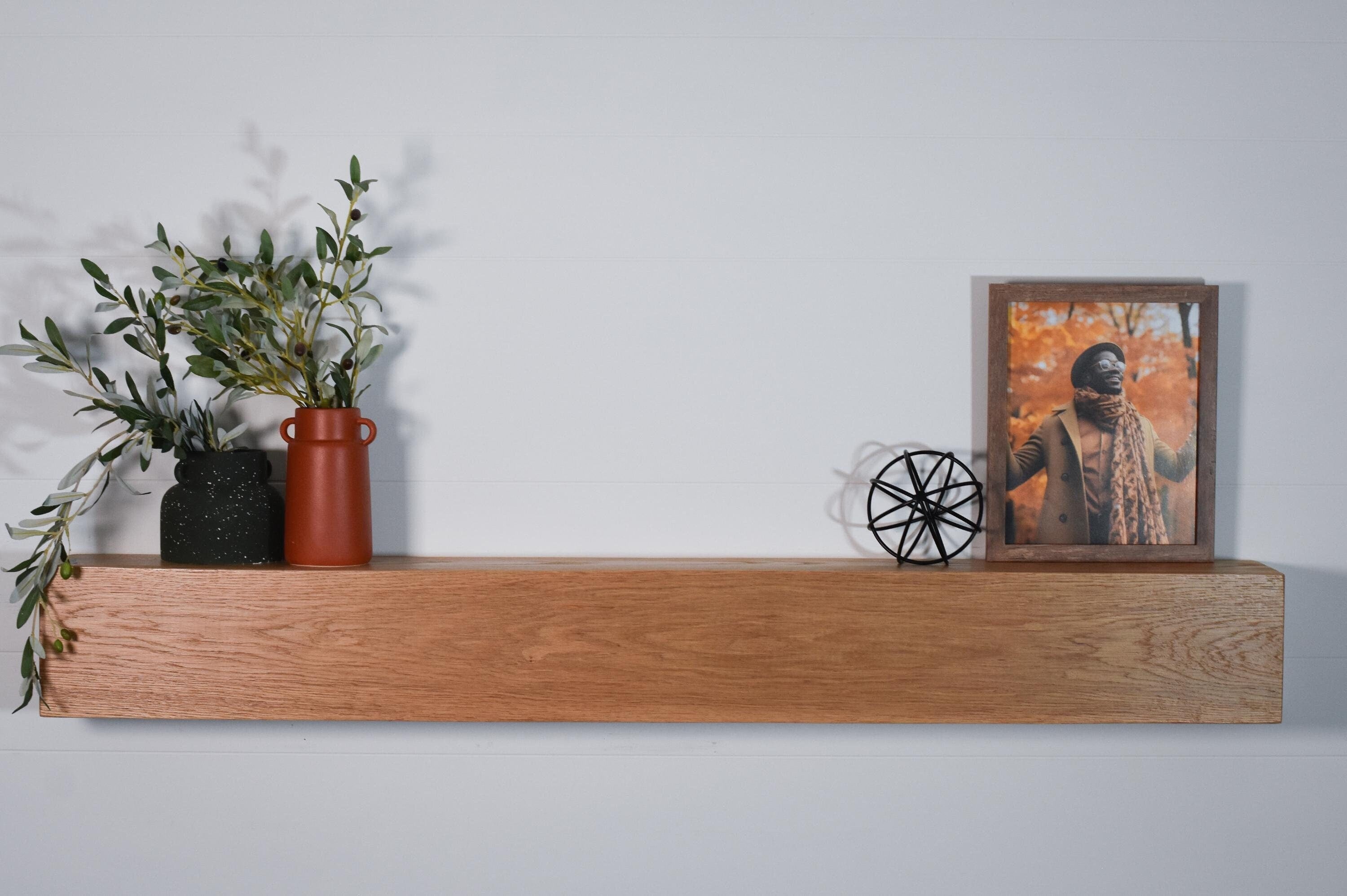 White Oak Fireplace Mantel