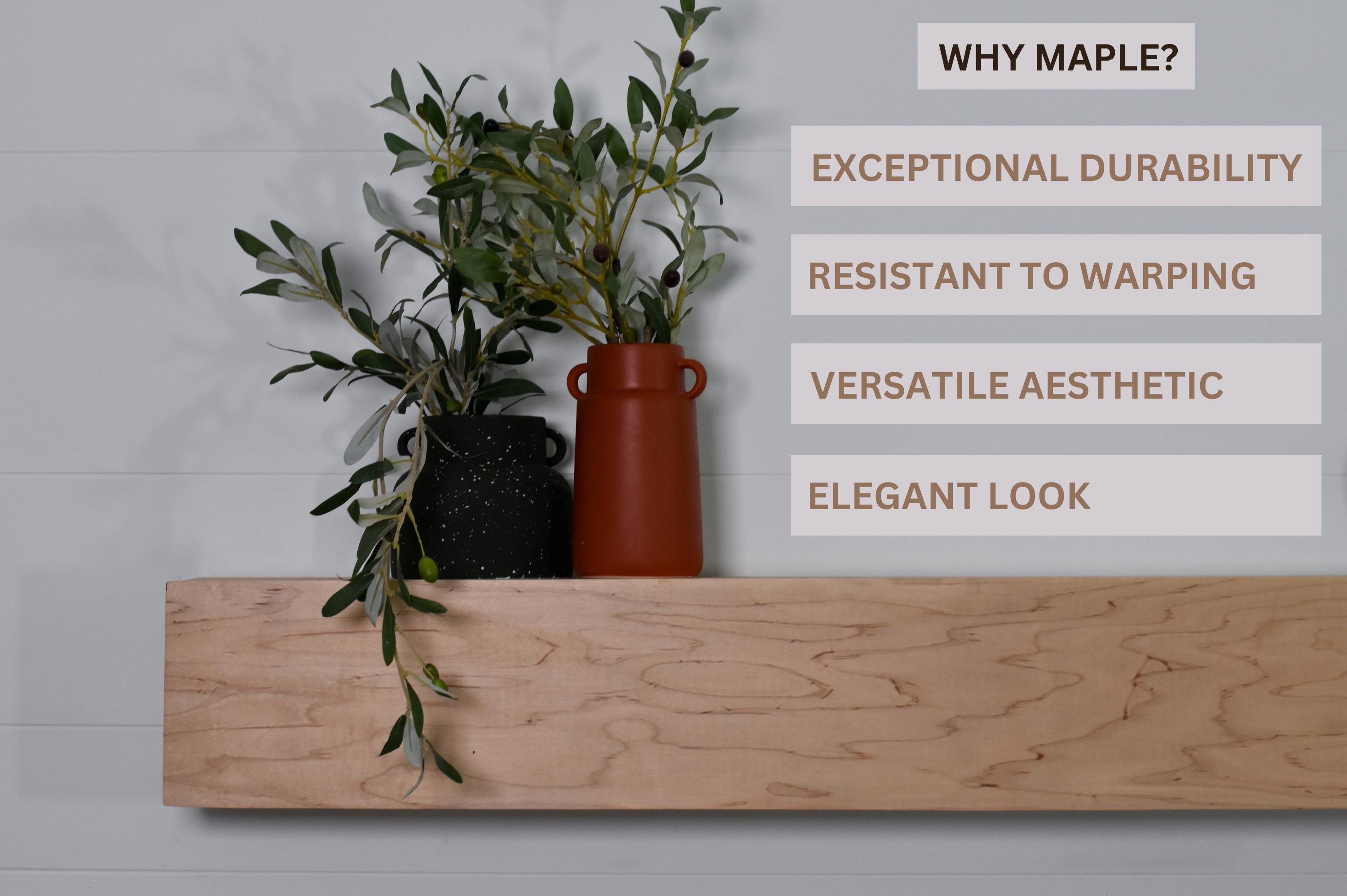 Maple Fireplace Mantel