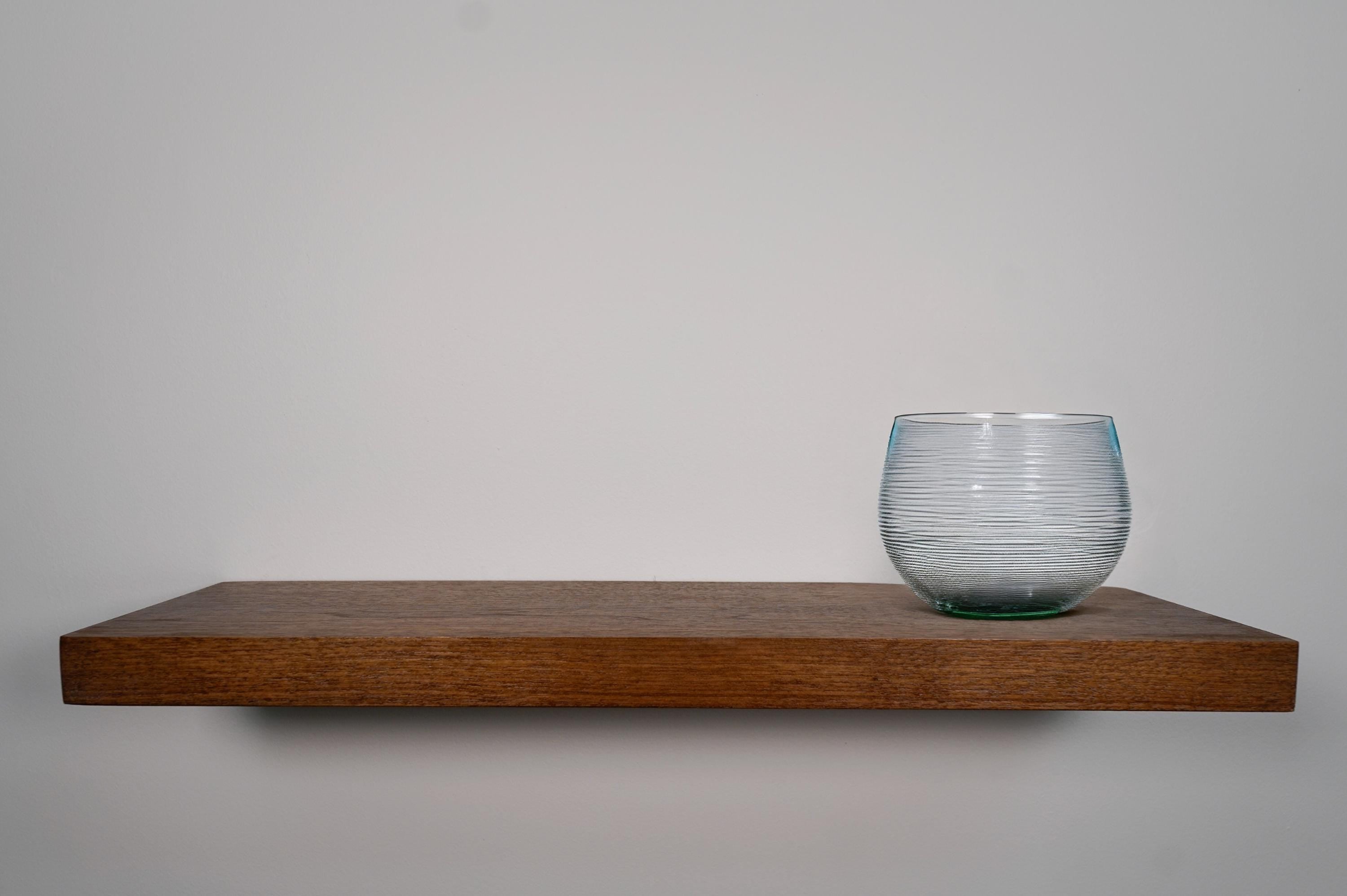 Walnut Floating Shelves