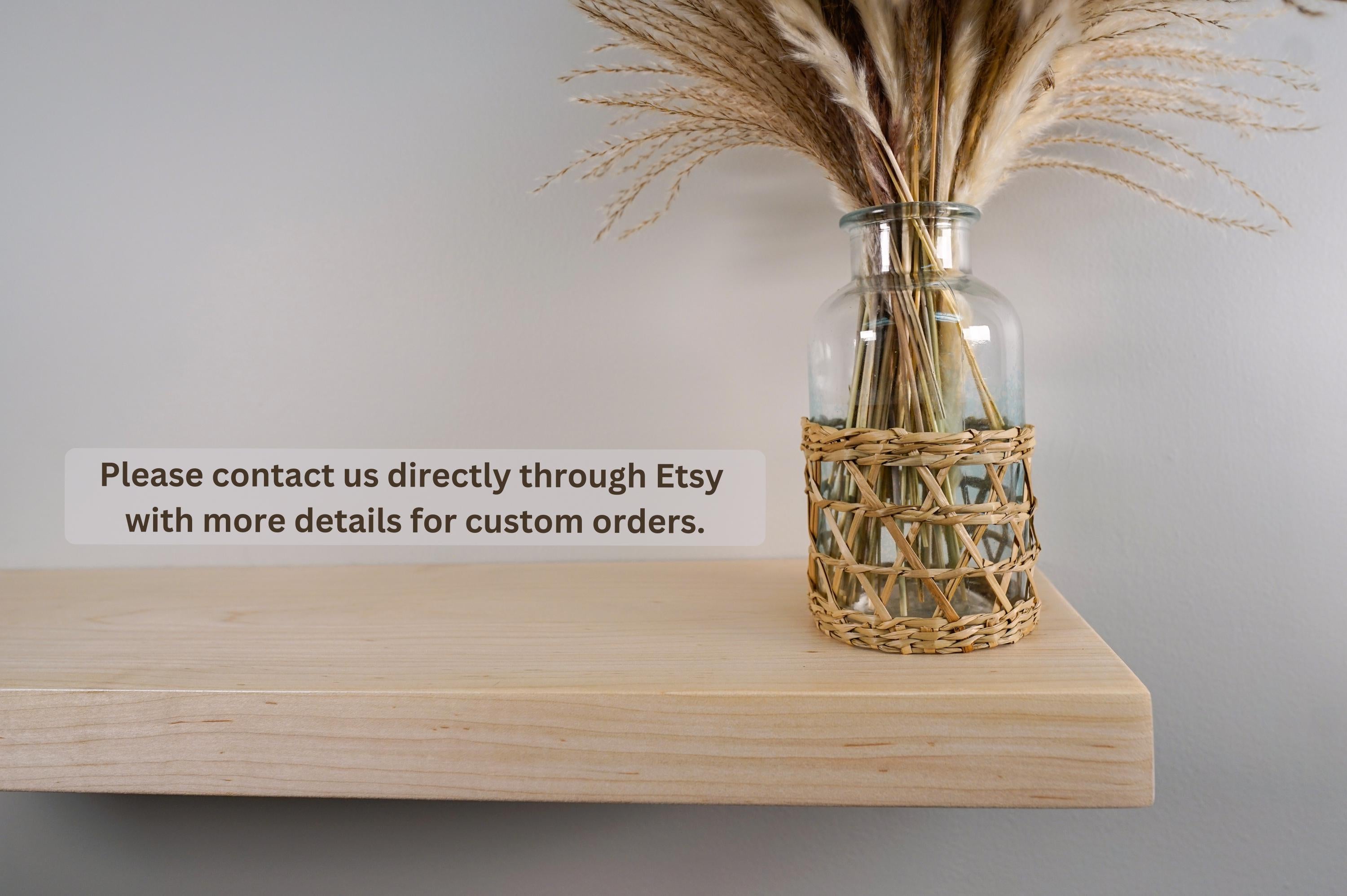 Maple Floating Shelves