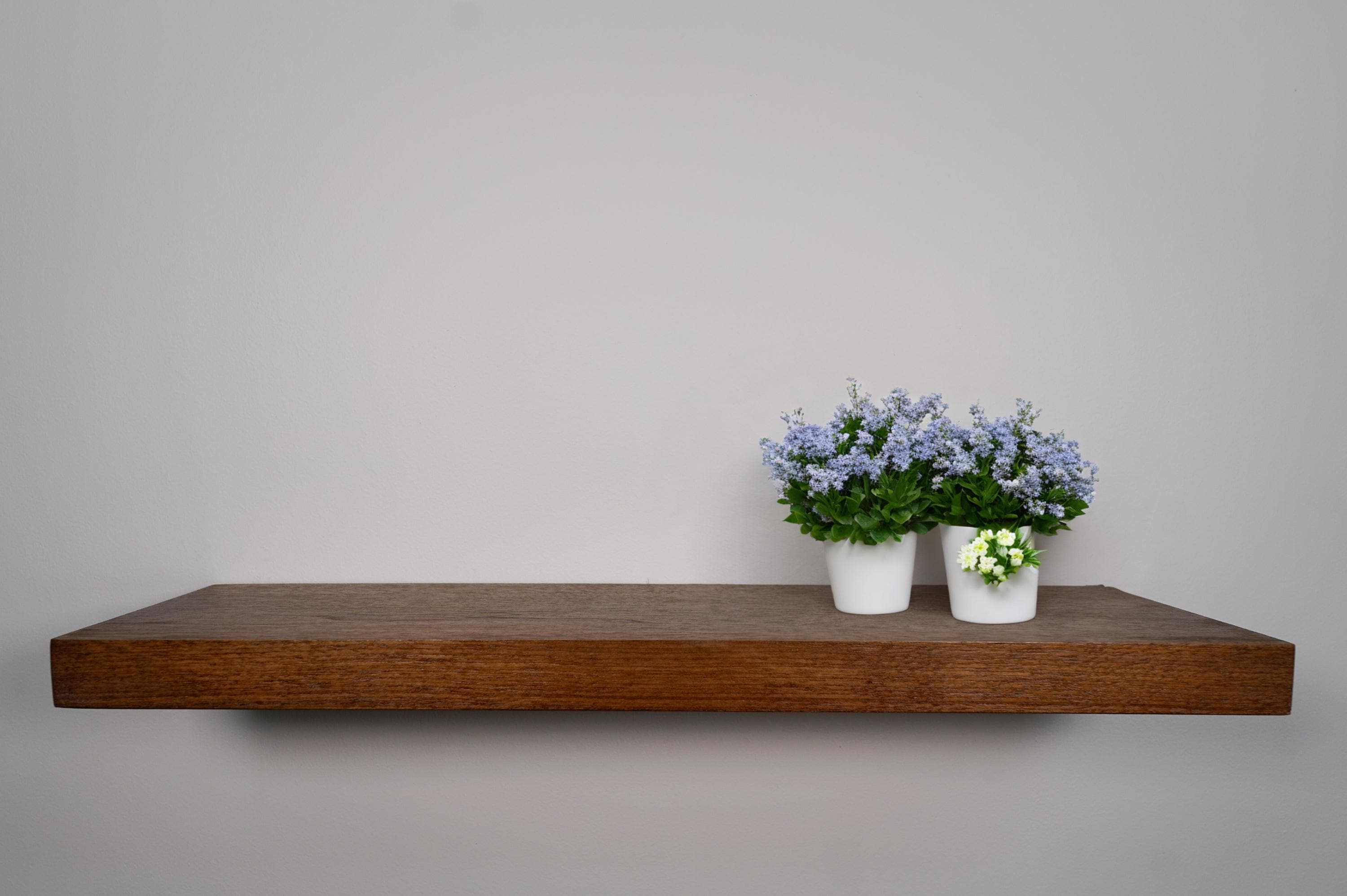 Walnut Floating Shelves