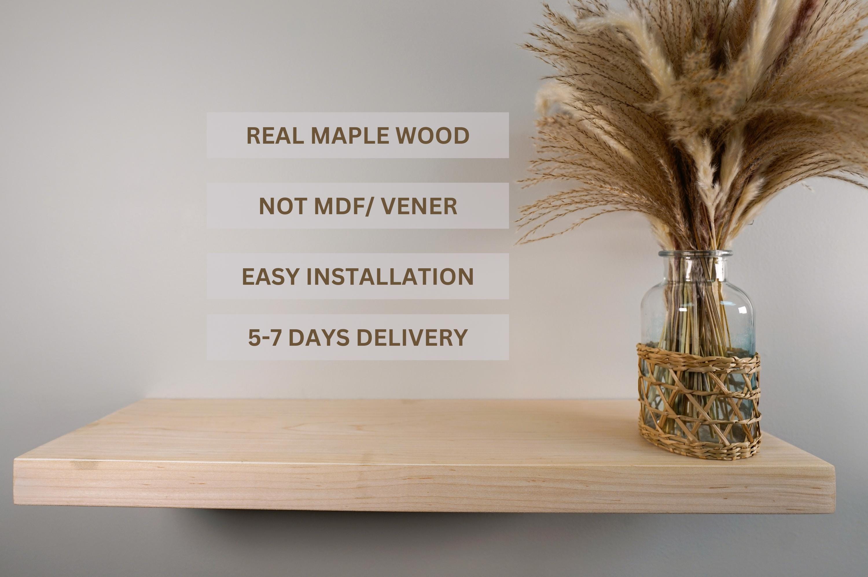 Maple Floating Shelves