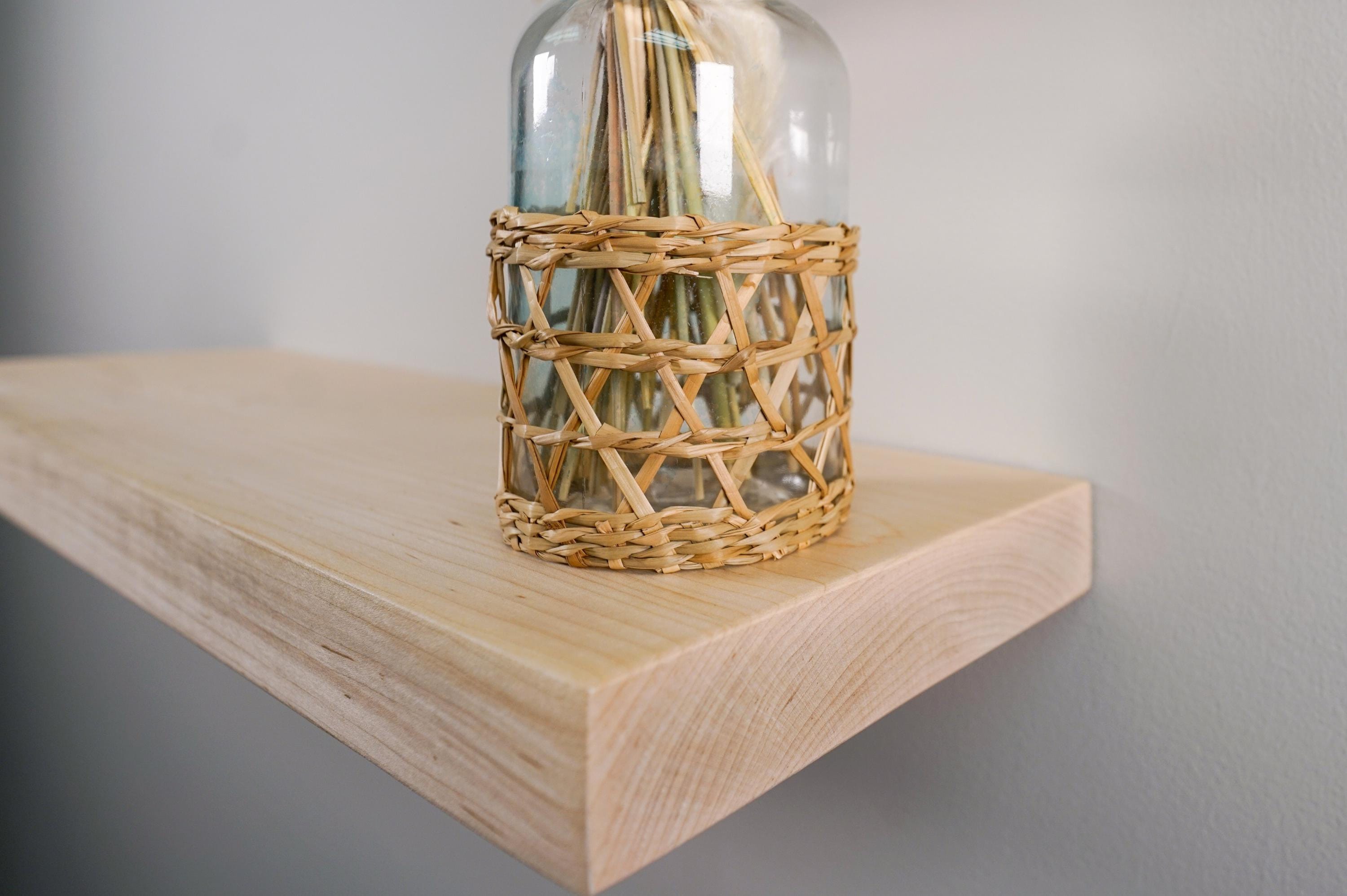 Maple Floating Shelves