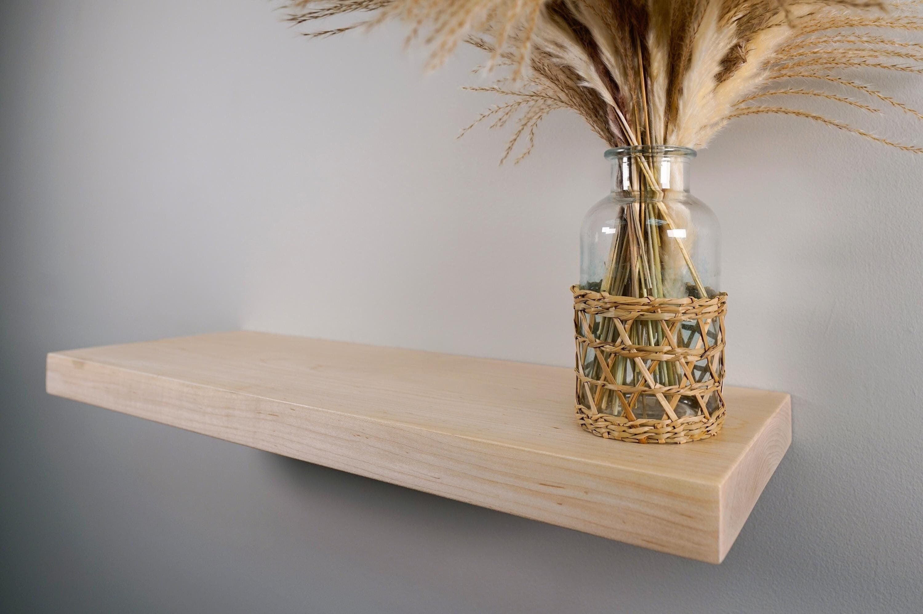 Maple Floating Shelves