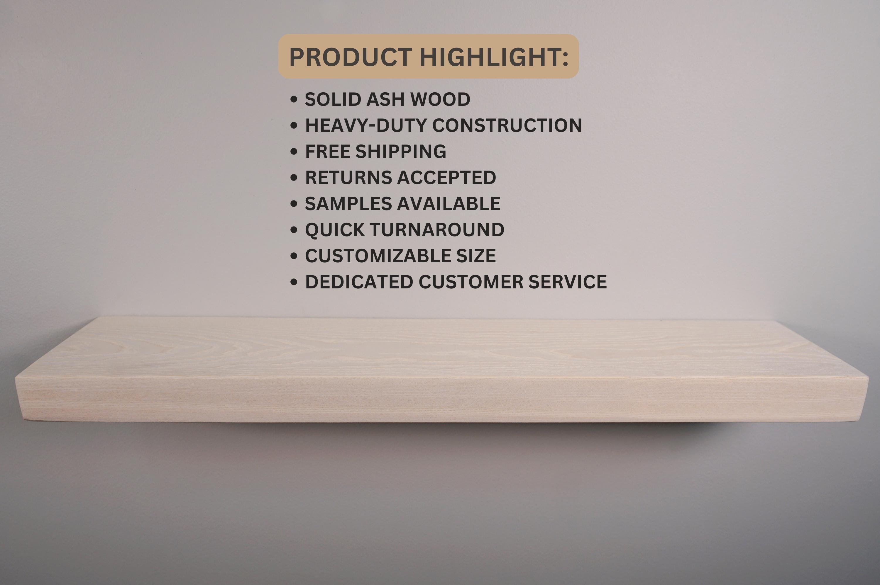 Ash Floating Shelves