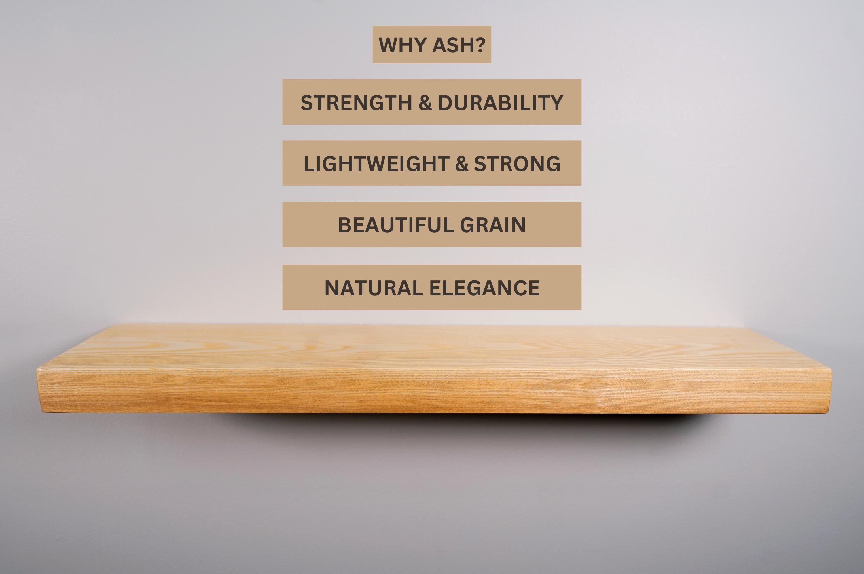 Ash Floating Shelves