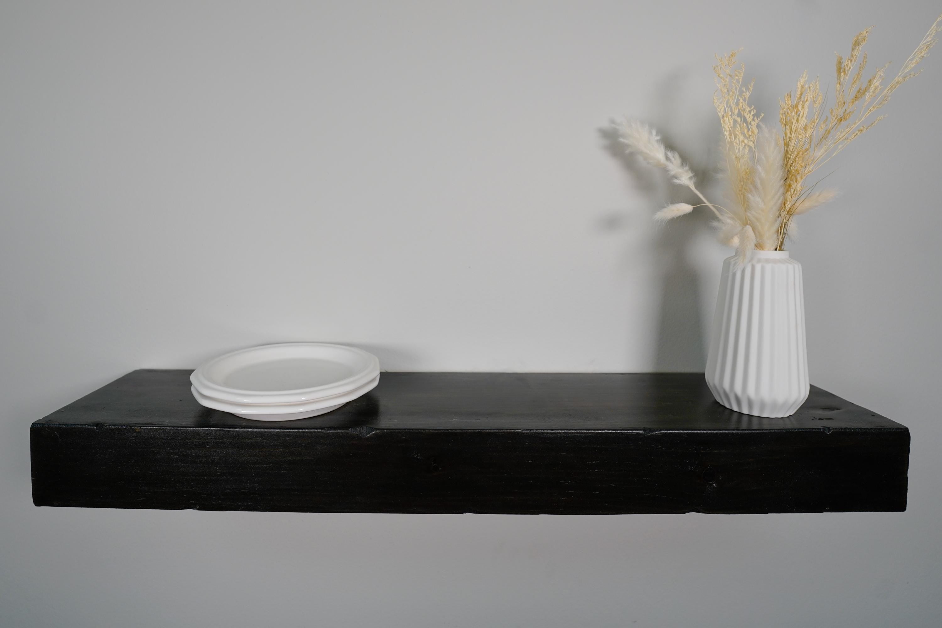 Rustic Floating Shelf, 3 Inches Thick