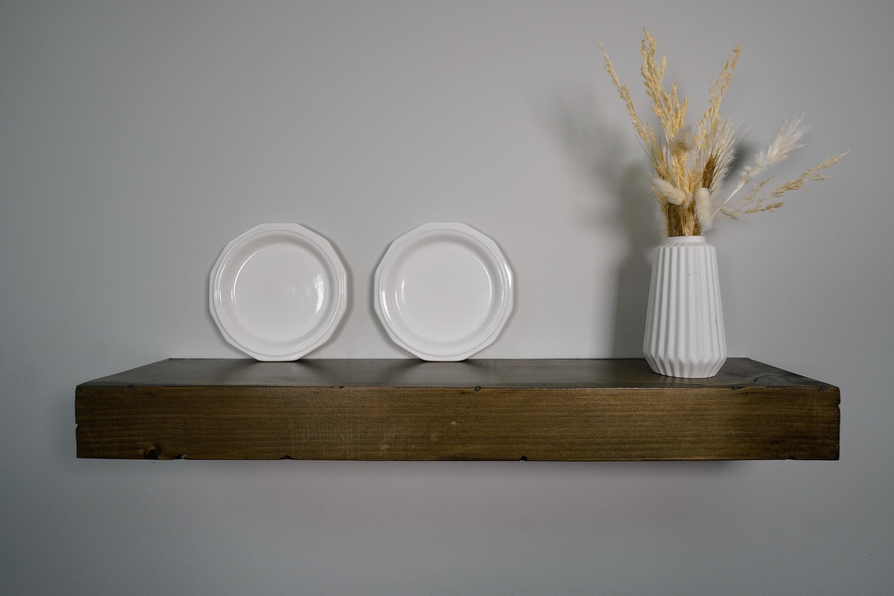 Rustic Floating Shelf, 3 Inches Thick