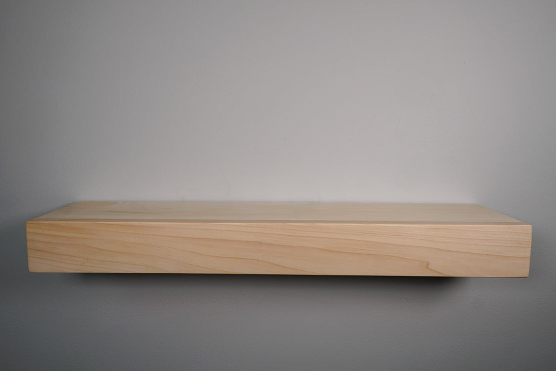 3&quot; Thick Maple Floating Shelf