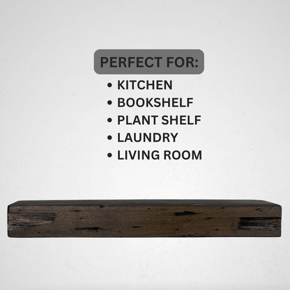 Distressed Pine Floating Shelves – 3” Thick