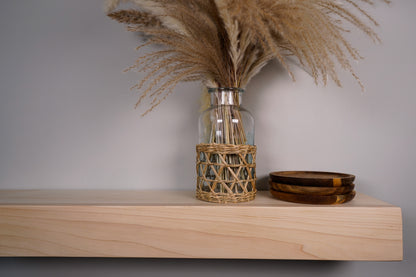 3&quot; Thick Maple Floating Shelf