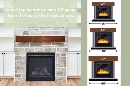 Black Walnut Mantel