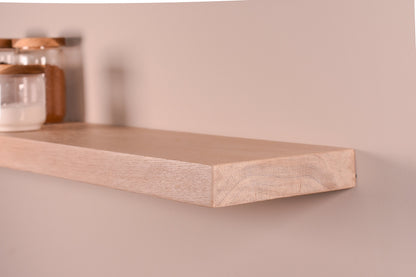 White Oak Floating Shelves