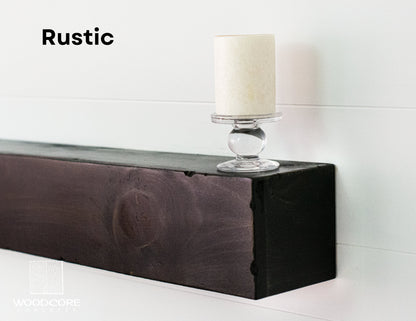 Black Fireplace Mantel