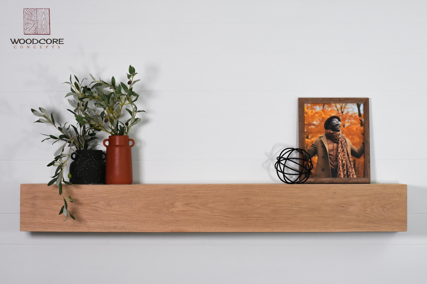 White Oak Fireplace Mantel