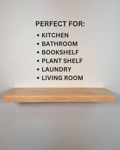 Red Oak Floating Shelves
