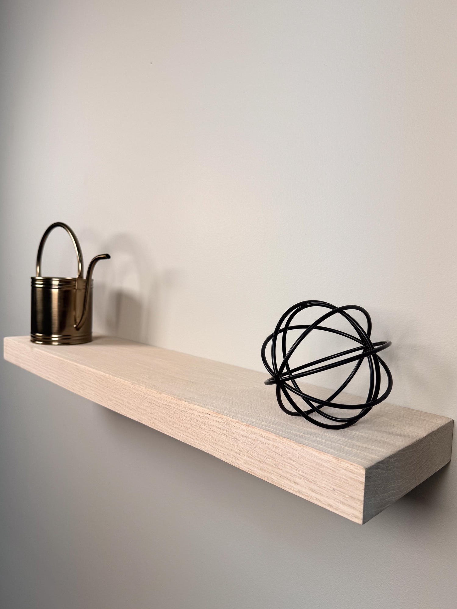 Red Oak Floating Shelves