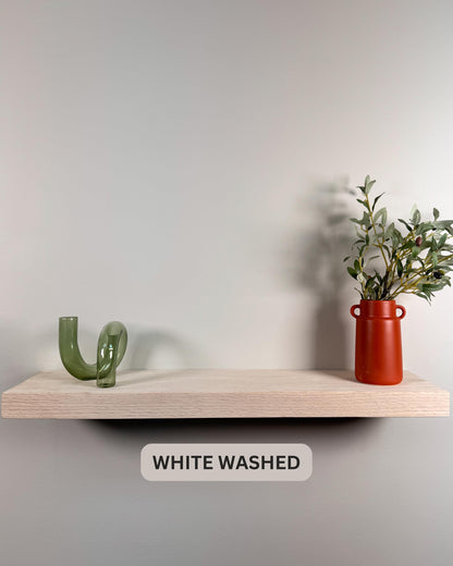 Red Oak Floating Shelves