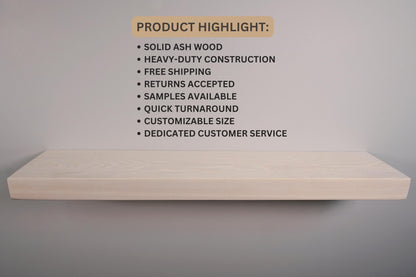 Ash Floating Shelves