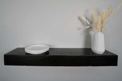 Rustic Floating Shelf, 3 Inches Thick