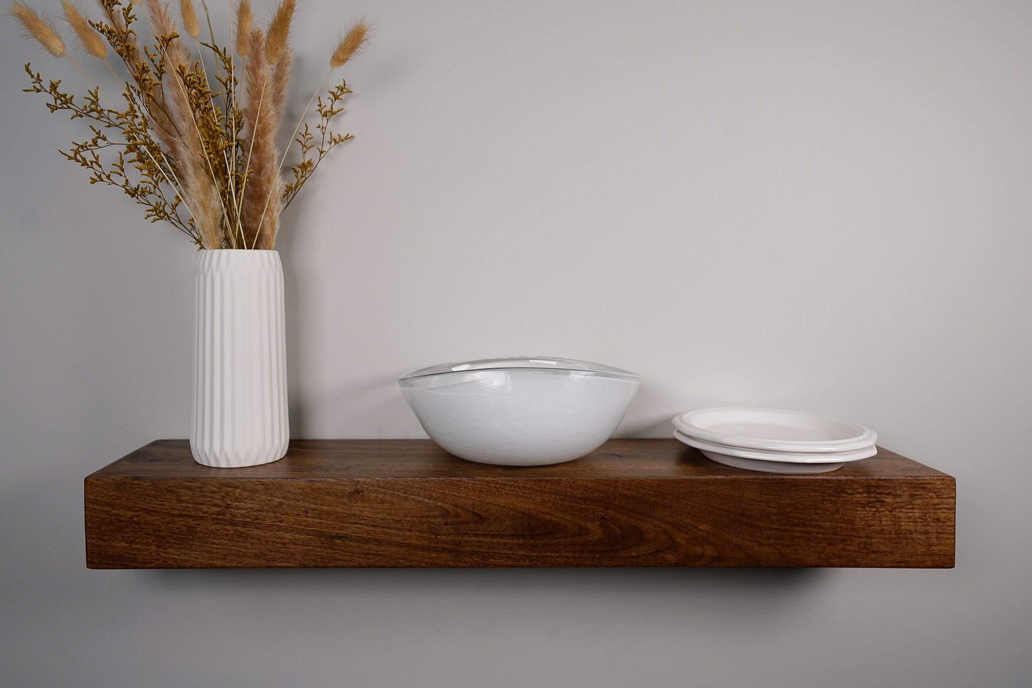 3&quot; Thick Walnut Floating Shelf