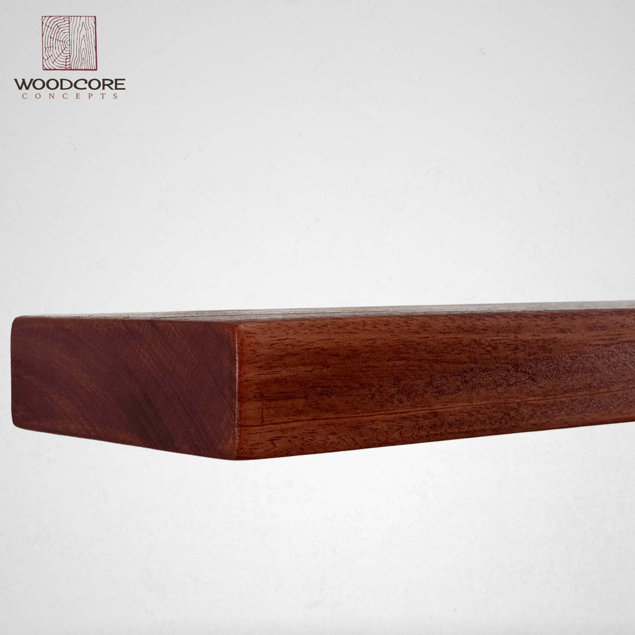 Mahogany Floating Shelves