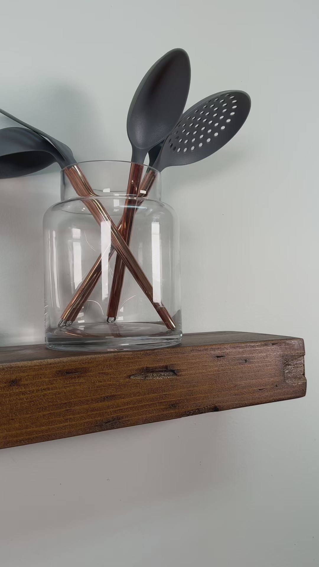 Distressed Pine Floating Shelves – 3” Thick