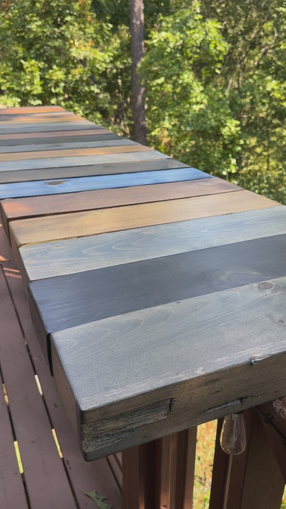 Distressed Pine Floating Shelves – 3” Thick