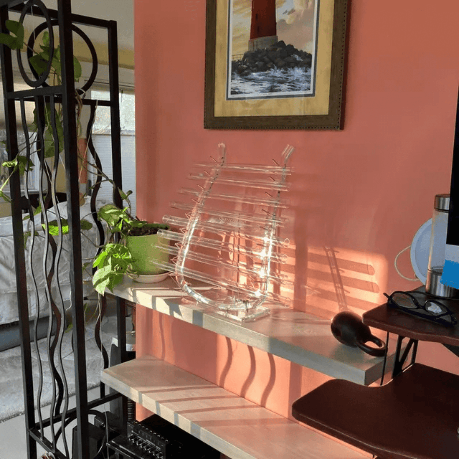 White Oak Floating Shelves