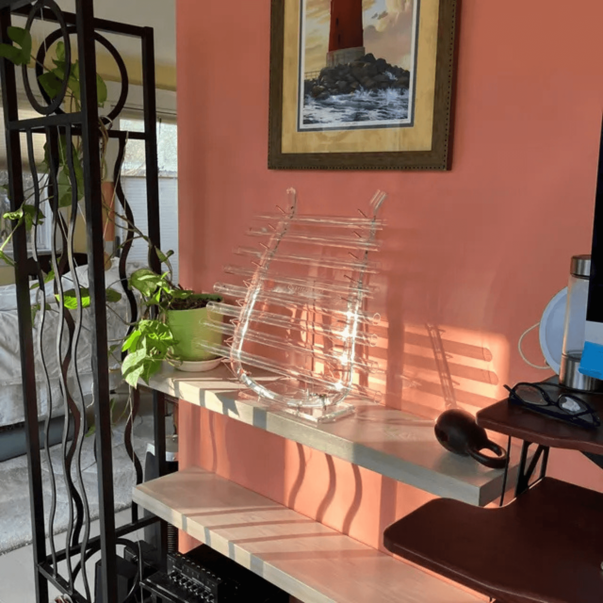 White Oak Floating Shelves